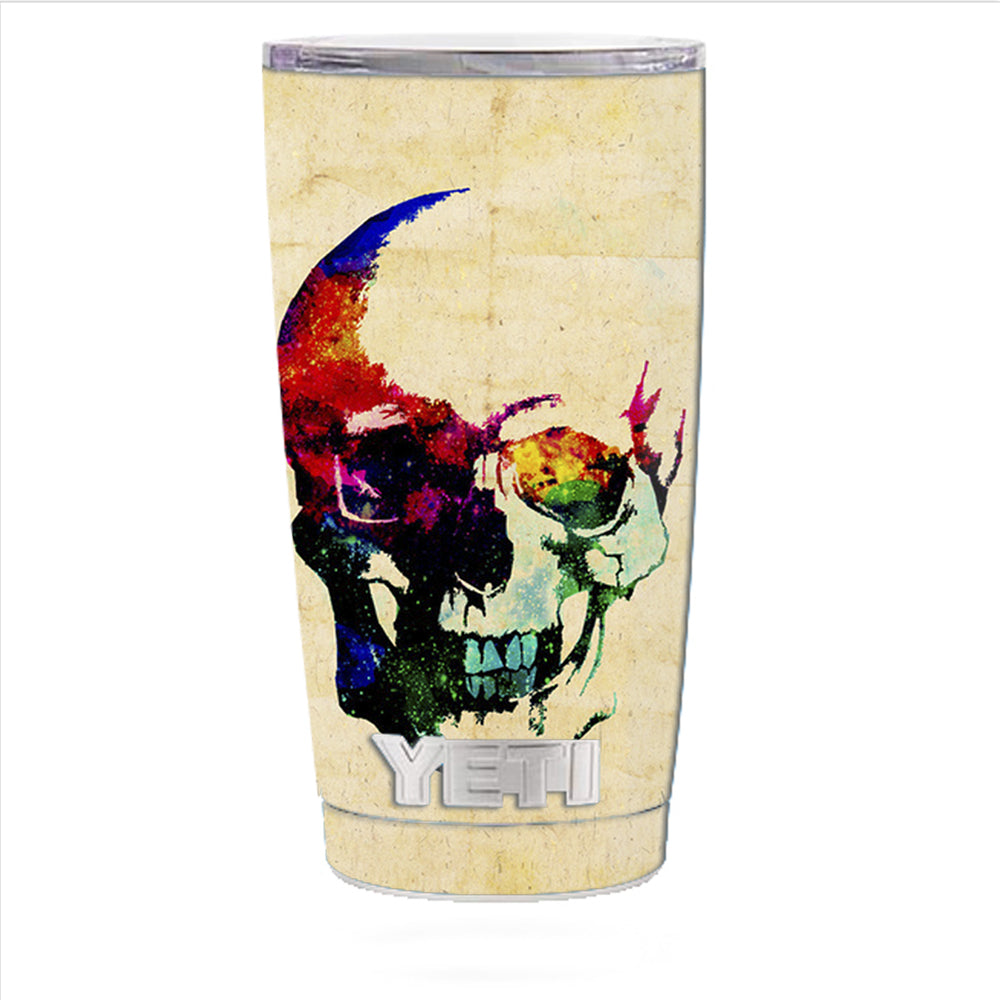  Skeleton In Color Yeti 20oz Rambler Tumbler Skin