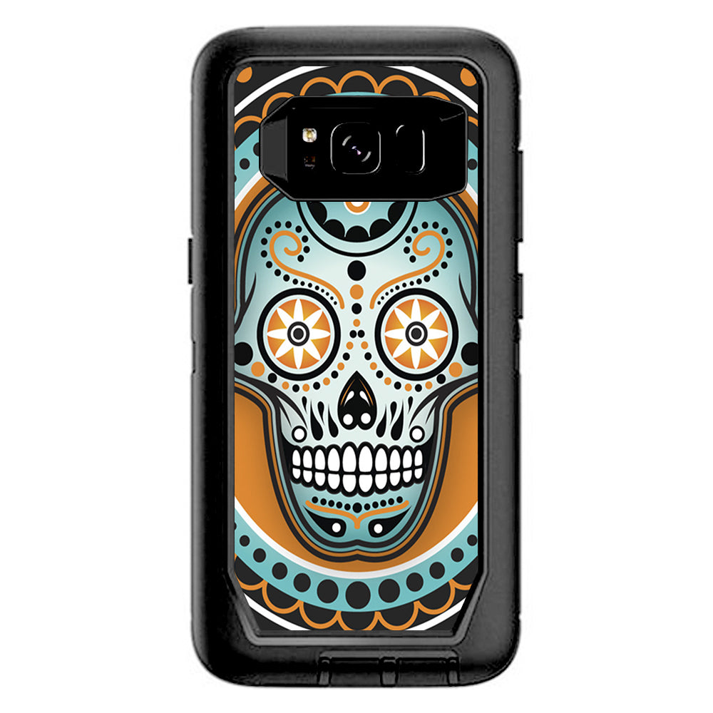 Sugar Skull, Day Of The Dead Otterbox Defender Samsung Galaxy S8 Skin