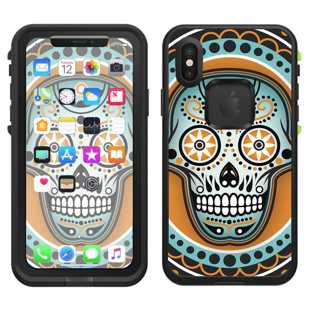  Sugar Skull, Day Of The Dead Lifeproof Fre Case iPhone X Skin
