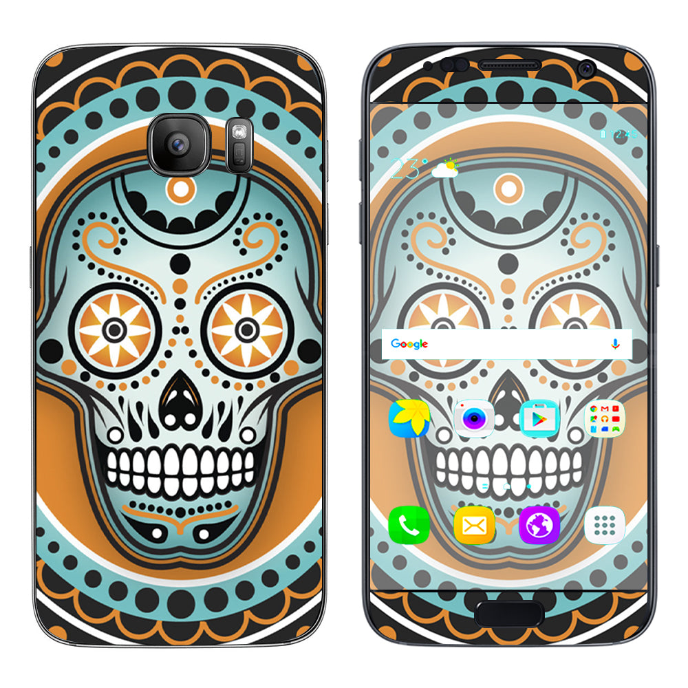  Sugar Skull, Day Of The Dead Samsung Galaxy S7 Skin