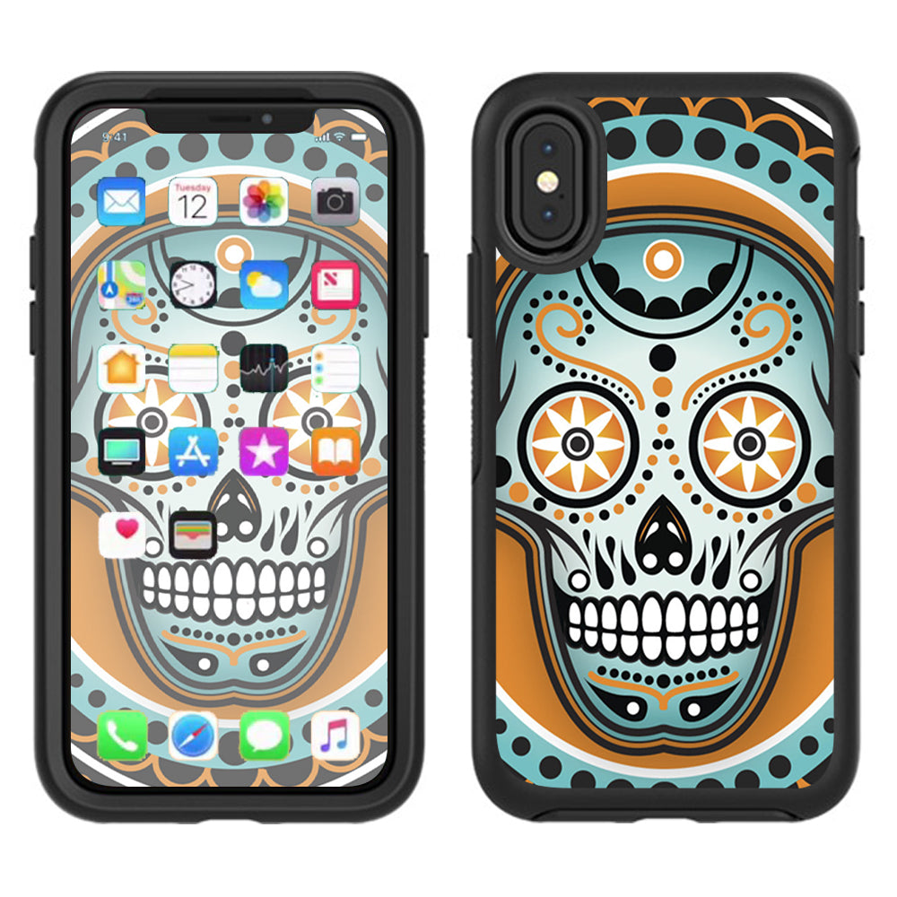  Sugar Skull, Day Of The Dead Otterbox Defender Apple iPhone X Skin