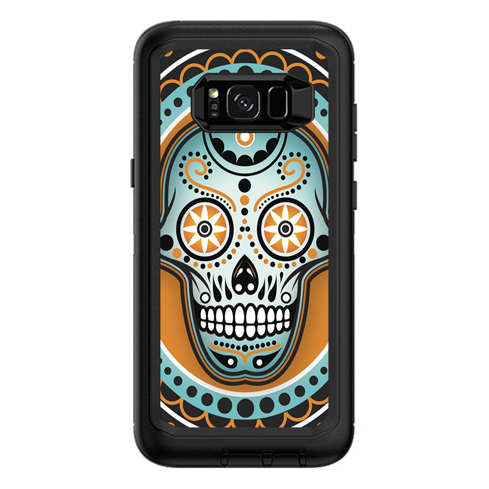  Sugar Skull, Day Of The Dead Otterbox Defender Samsung Galaxy S8 Plus Skin