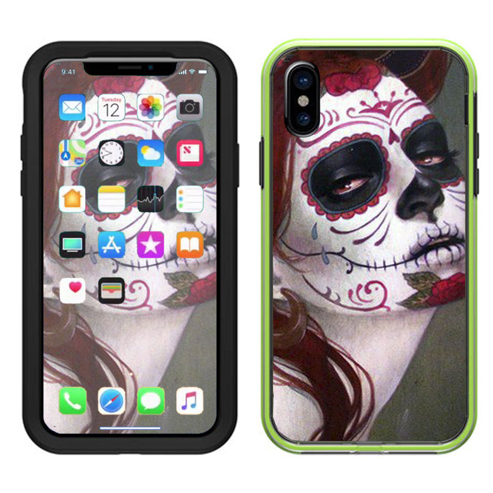  Sugar Skull Girl Lifeproof Slam Case iPhone X Skin