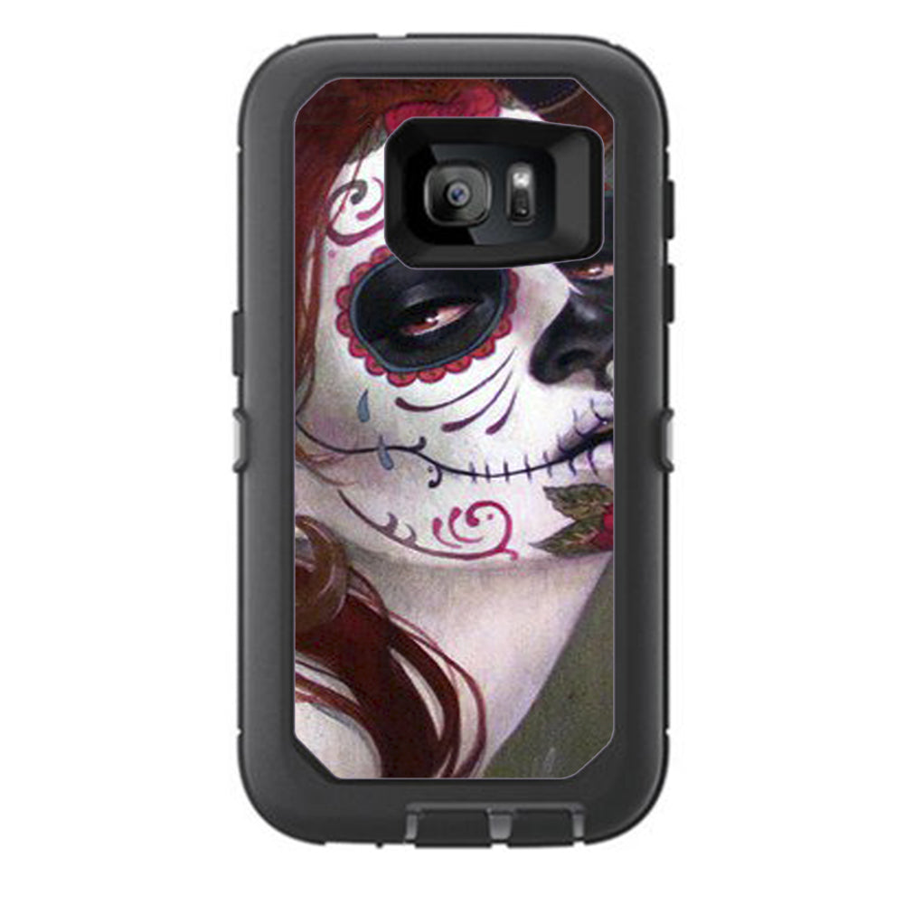  Sugar Skull Girl Otterbox Defender Samsung Galaxy S7 Skin