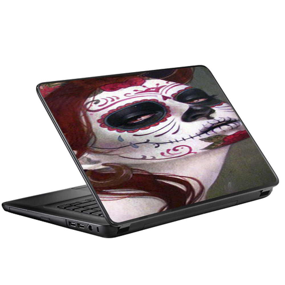  Sugar Skull Girl Universal 13 to 16 inch wide laptop Skin