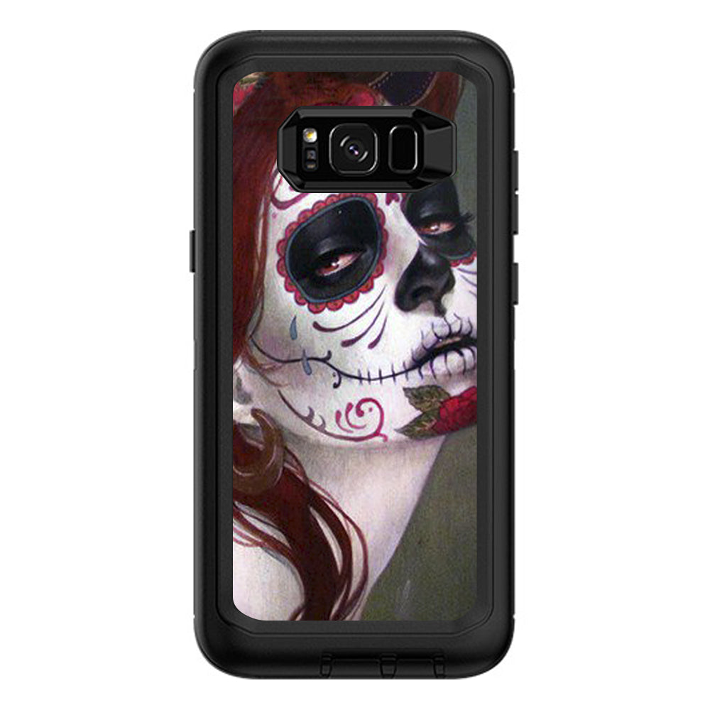  Sugar Skull Girl Otterbox Defender Samsung Galaxy S8 Plus Skin