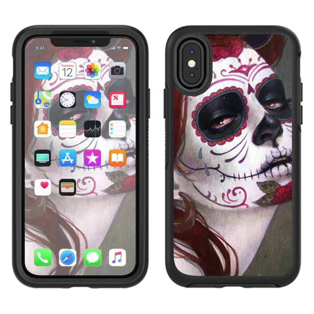  Sugar Skull Girl Otterbox Defender Apple iPhone X Skin
