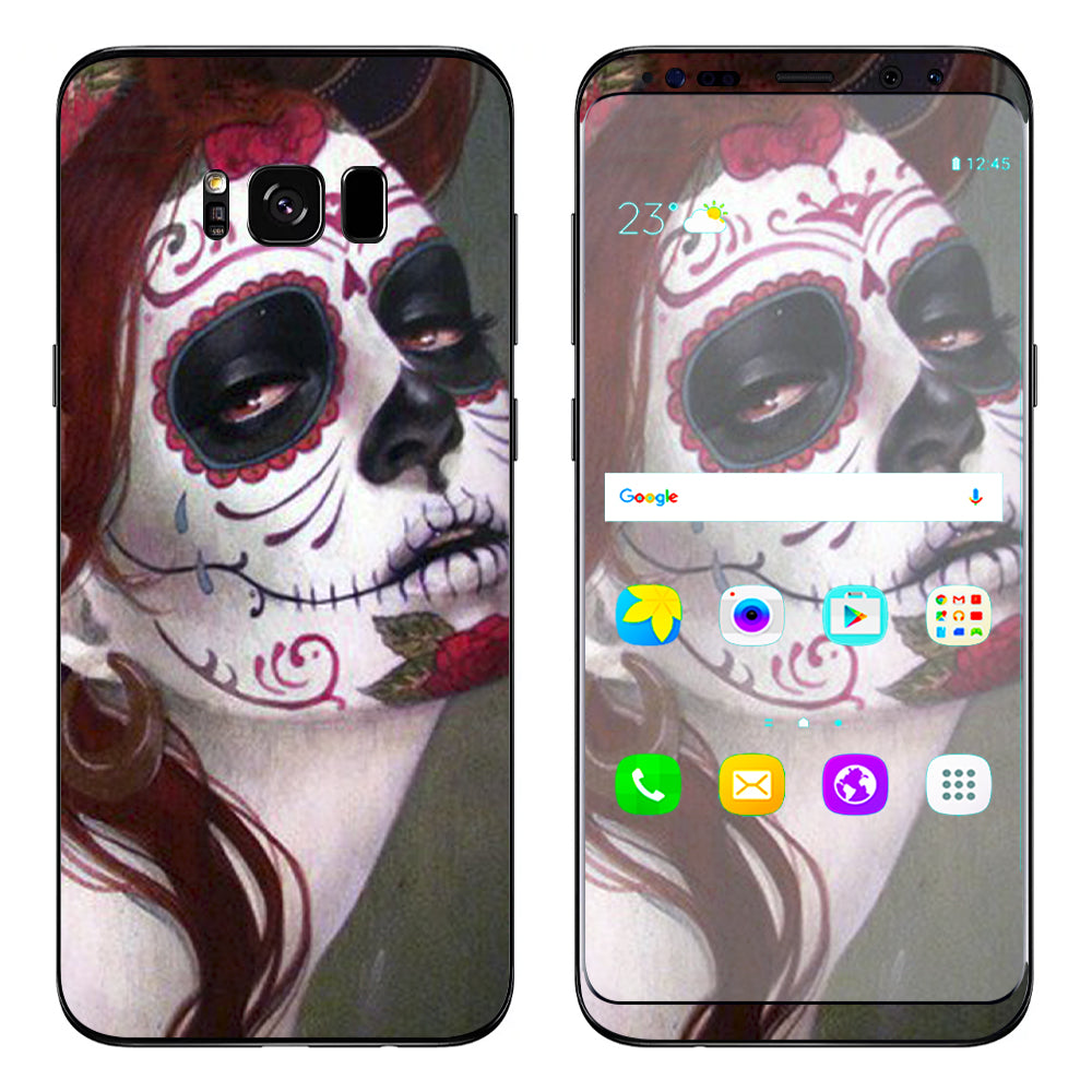  Sugar Skull Girl Samsung Galaxy S8 Plus Skin