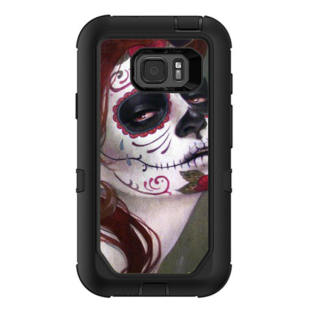  Sugar Skull Girl Otterbox Defender Samsung Galaxy S7 Active Skin