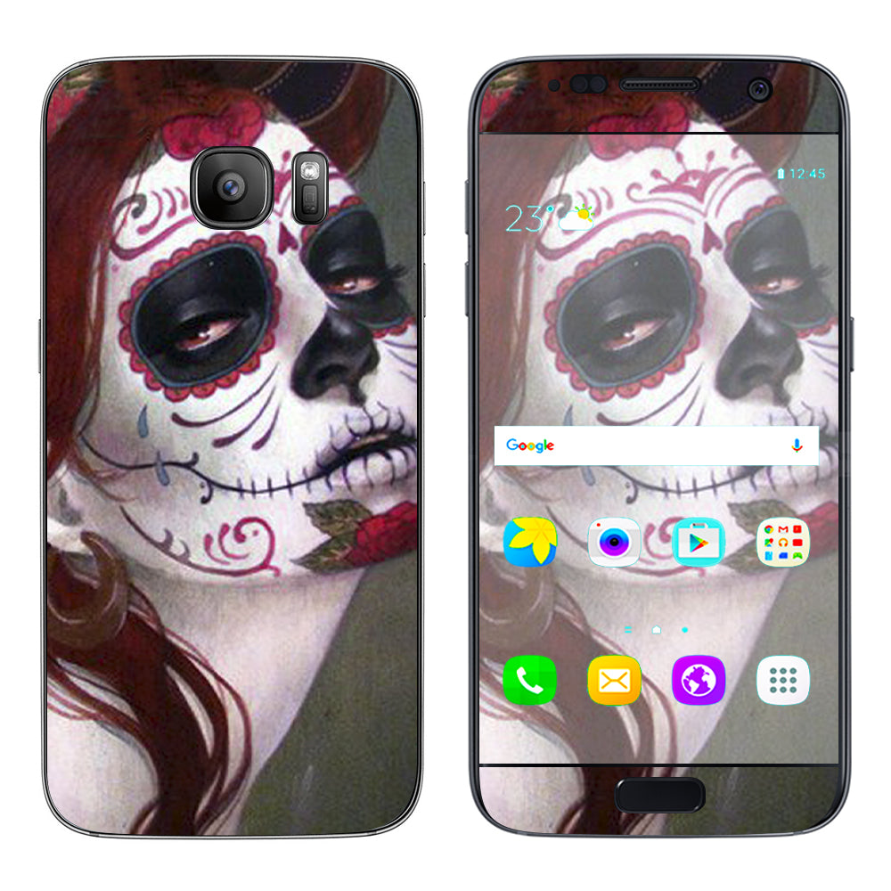  Sugar Skull Girl Samsung Galaxy S7 Skin