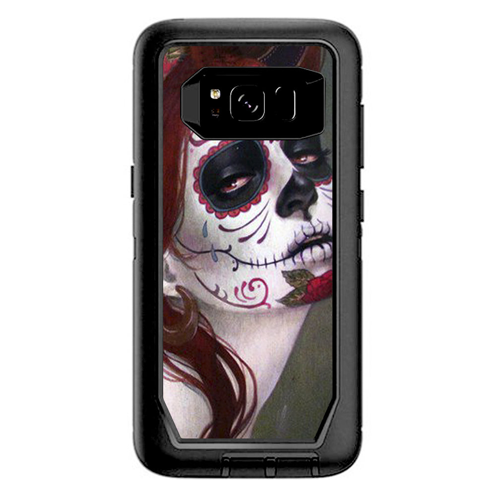  Sugar Skull Girl Otterbox Defender Samsung Galaxy S8 Skin