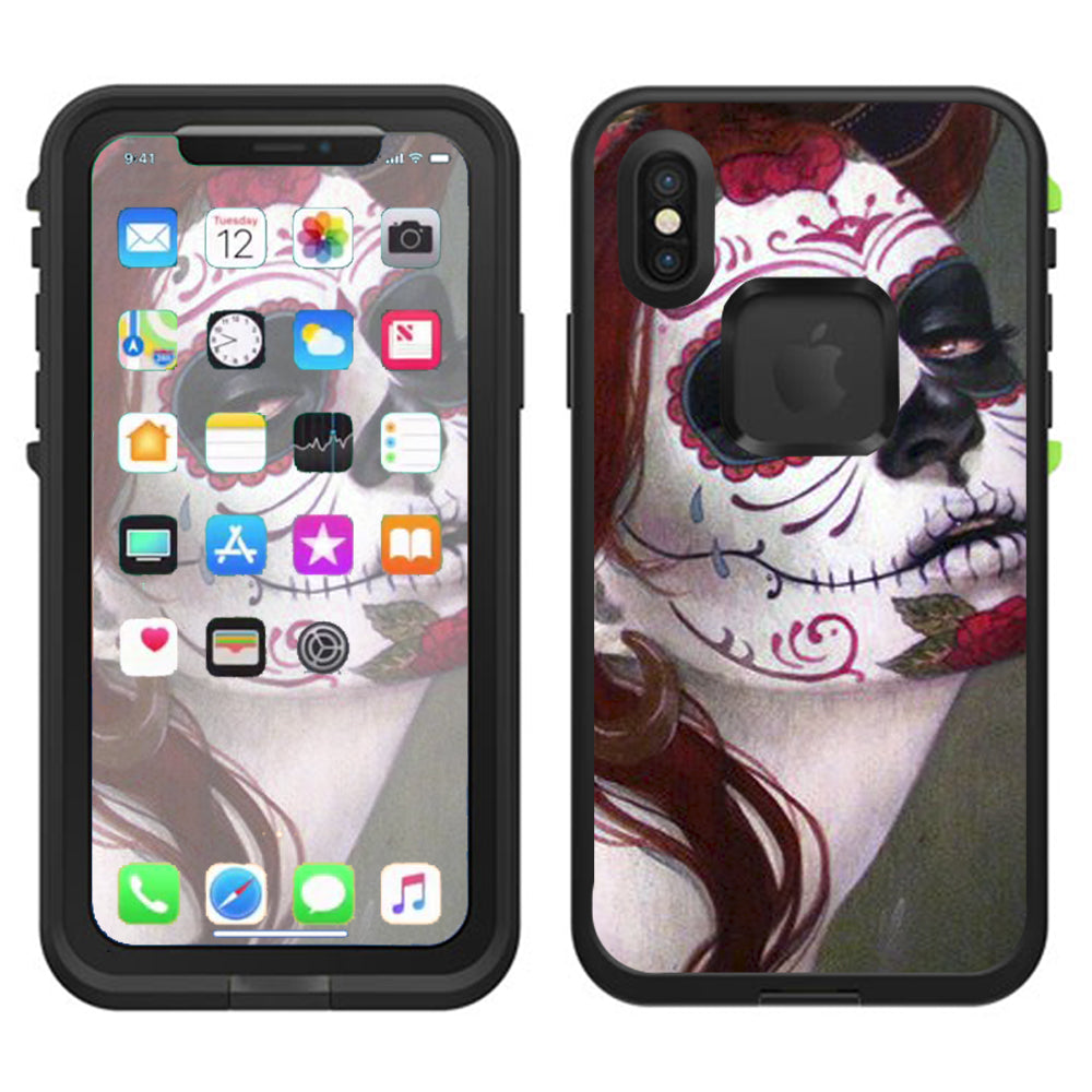  Sugar Skull Girl Lifeproof Fre Case iPhone X Skin