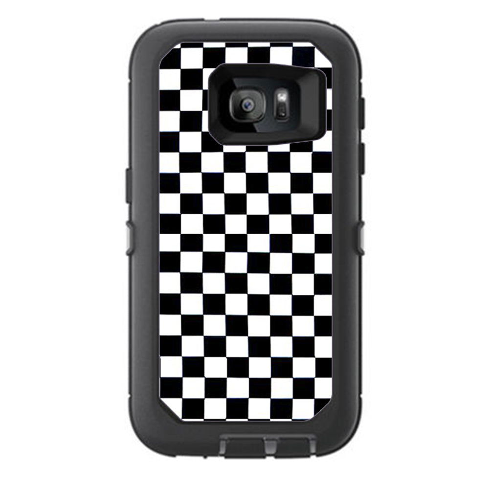  Checkerboard, Checkers Otterbox Defender Samsung Galaxy S7 Skin