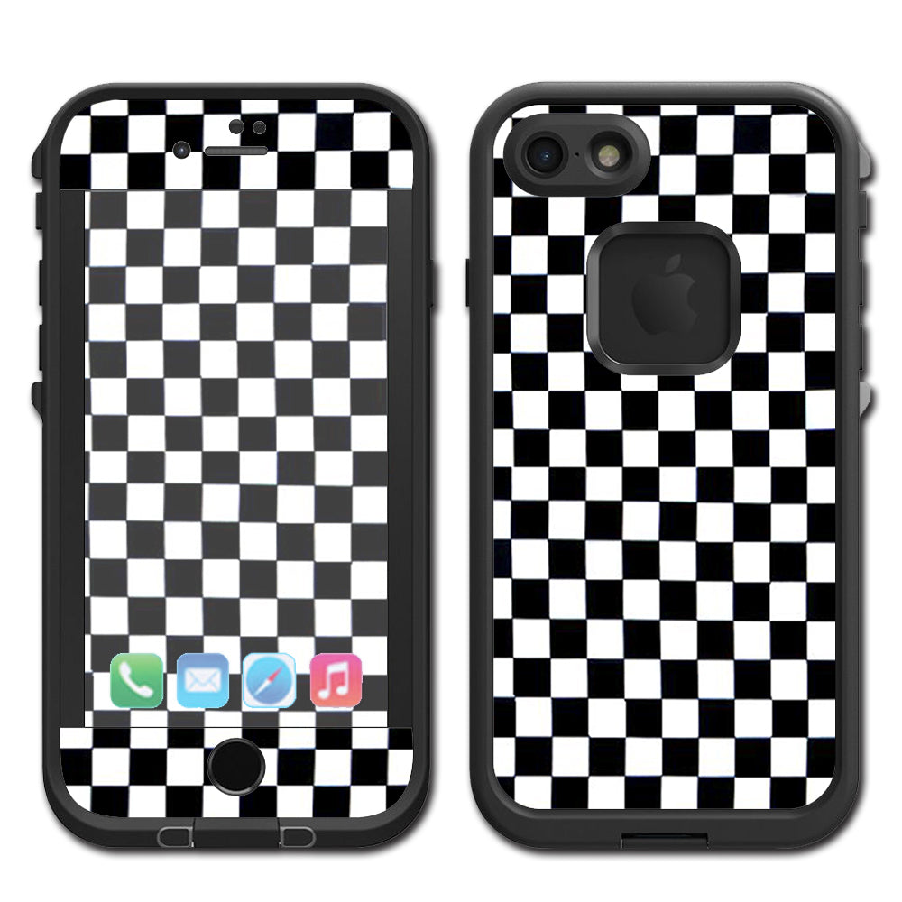  Checkerboard, Checkers Lifeproof Fre iPhone 7 or iPhone 8 Skin