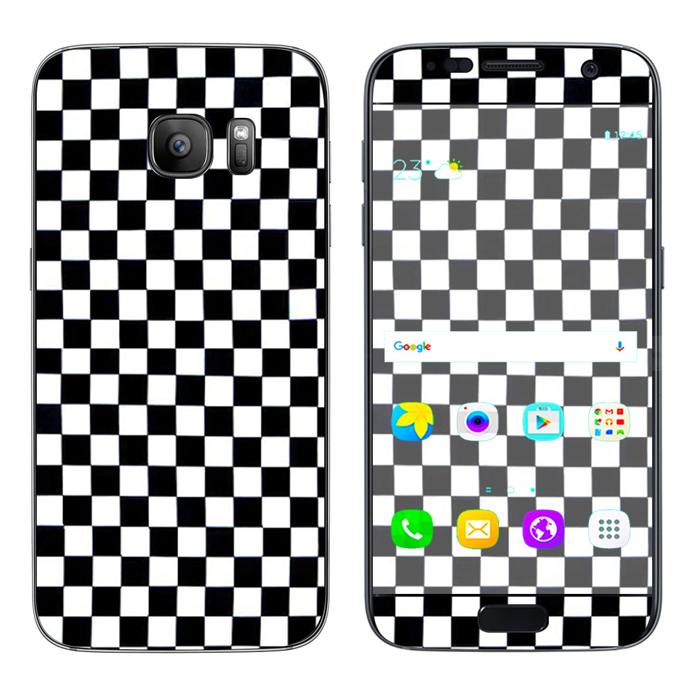  Checkerboard, Checkers Samsung Galaxy S7 Skin