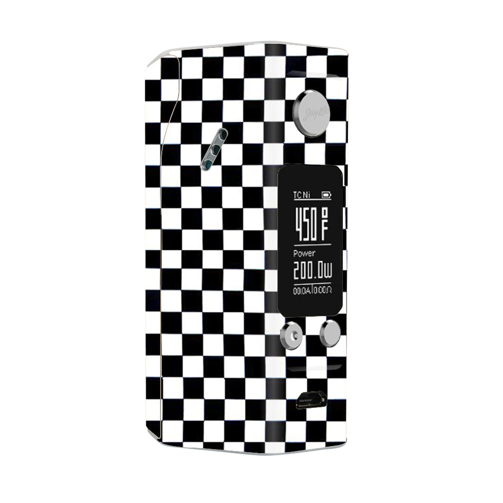  Checkerboard, Checkers Wismec Reuleaux RX200S Skin