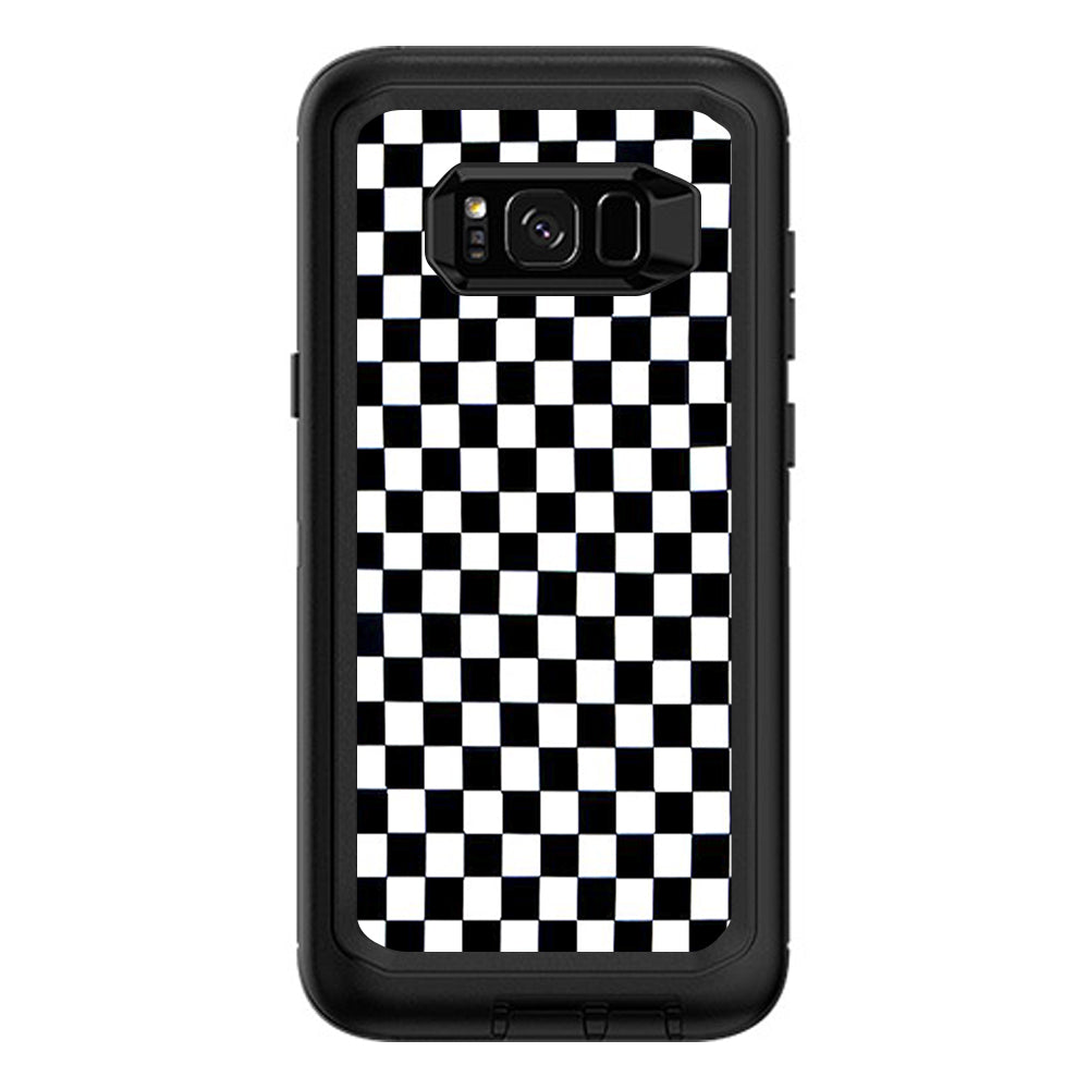  Checkerboard, Checkers Otterbox Defender Samsung Galaxy S8 Plus Skin