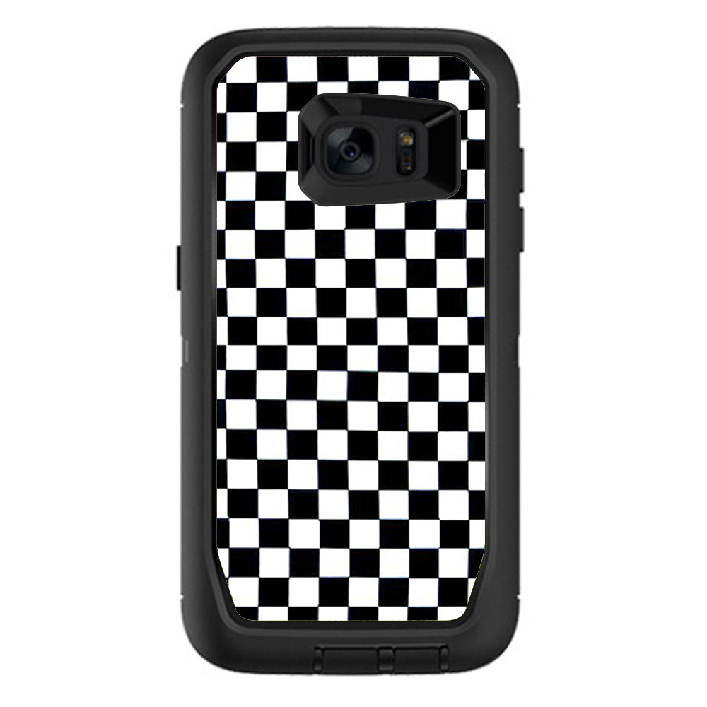  Checkerboard, Checkers Otterbox Defender Samsung Galaxy S7 Edge Skin