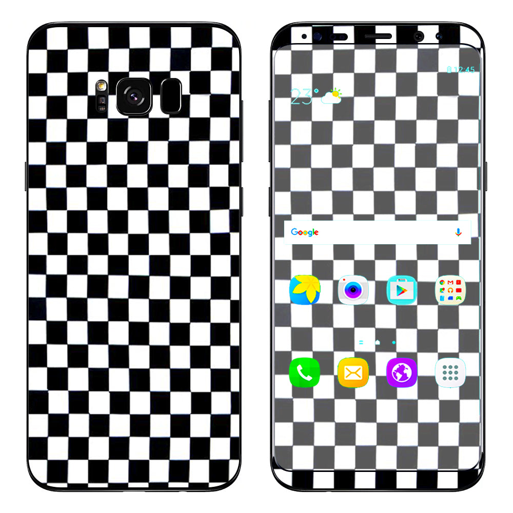  Checkerboard, Checkers Samsung Galaxy S8 Skin