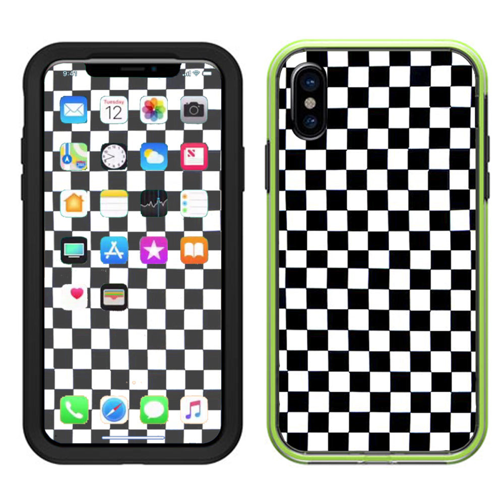  Checkerboard, Checkers Lifeproof Slam Case iPhone X Skin
