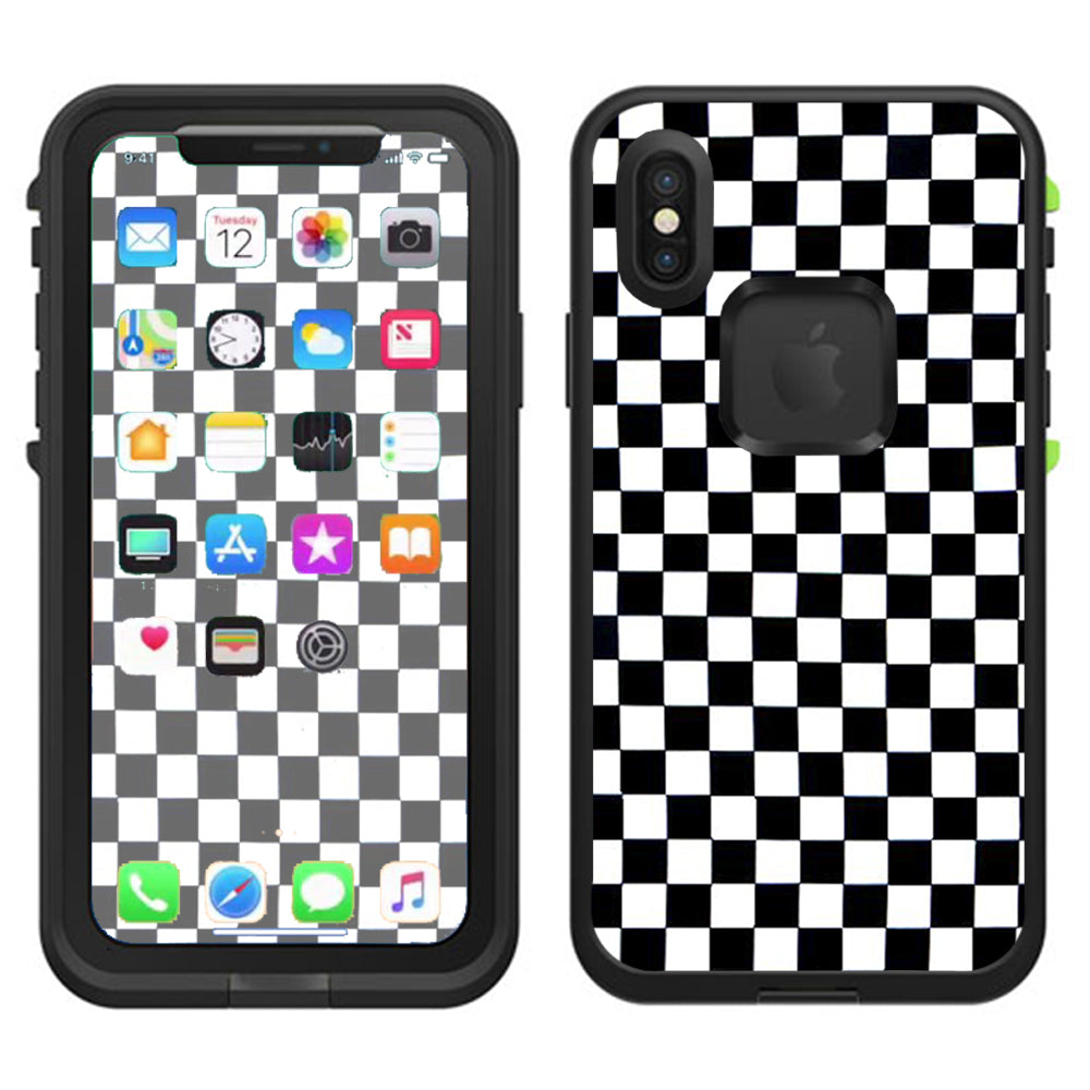  Checkerboard, Checkers Lifeproof Fre Case iPhone X Skin
