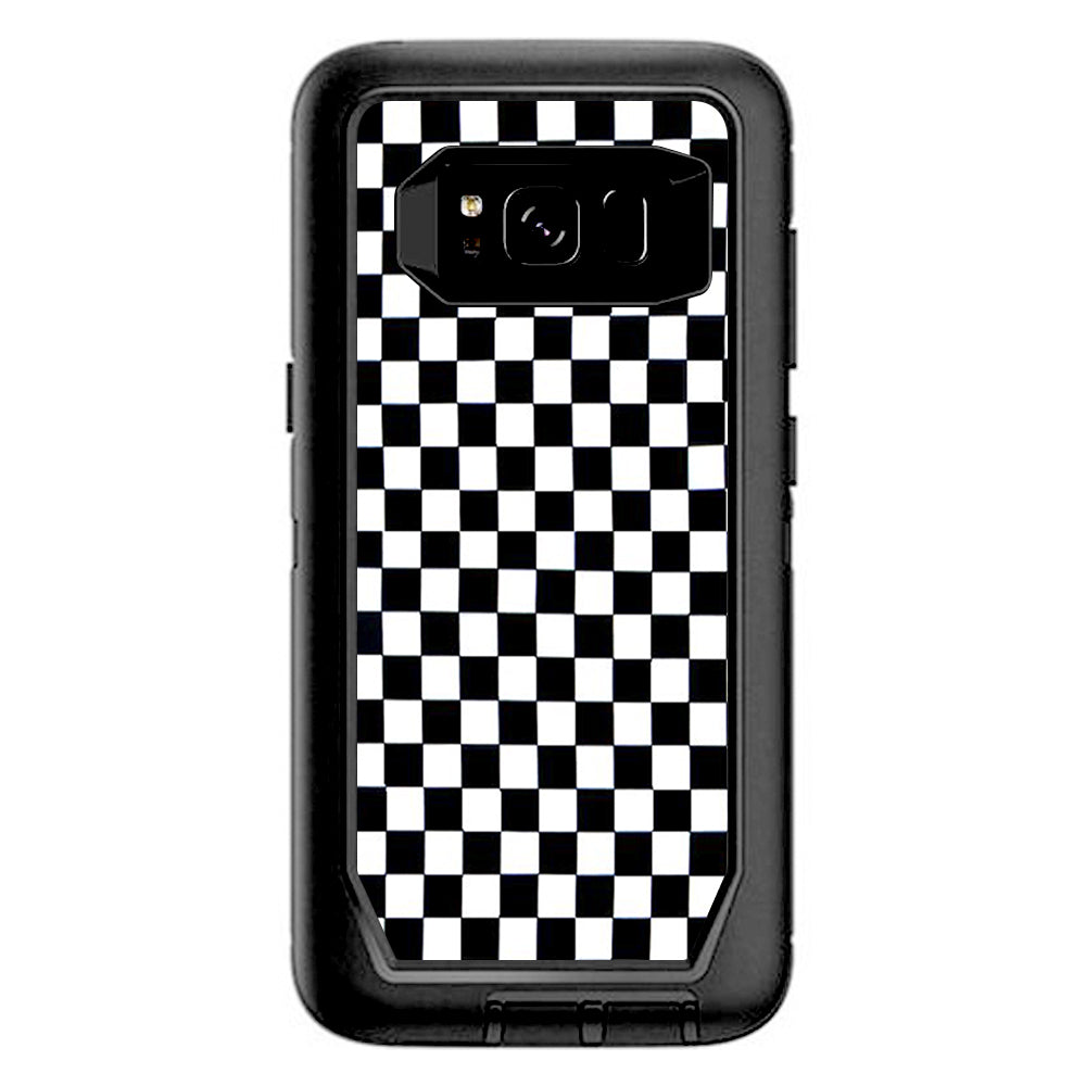  Checkerboard, Checkers Otterbox Defender Samsung Galaxy S8 Skin