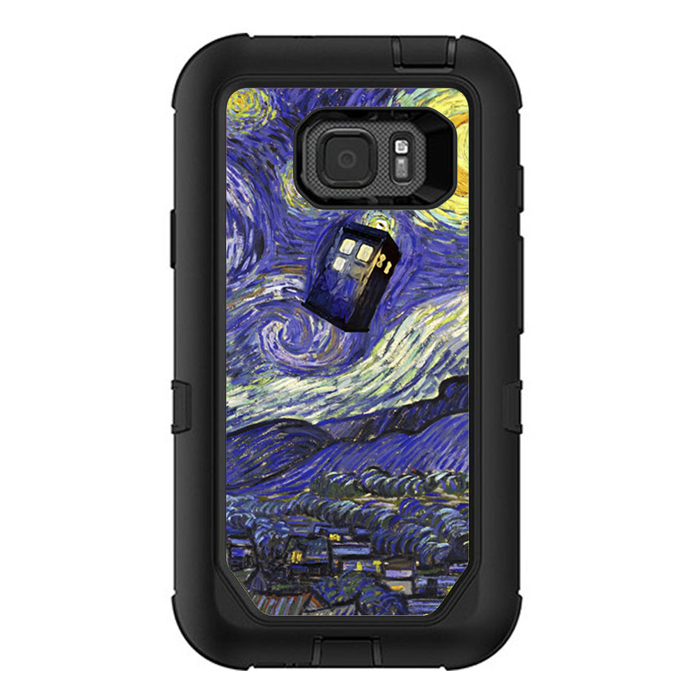  Tardis Starry Night Otterbox Defender Samsung Galaxy S7 Active Skin