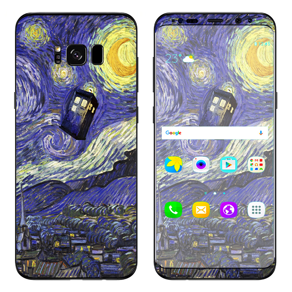  Tardis Starry Night Samsung Galaxy S8 Plus Skin