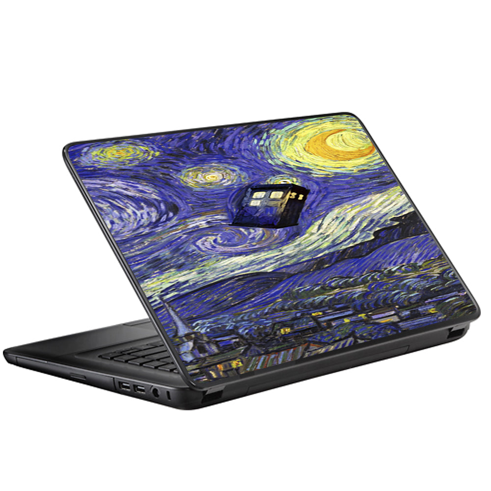 Tardis Starry Night Universal 13 to 16 inch wide laptop Skin