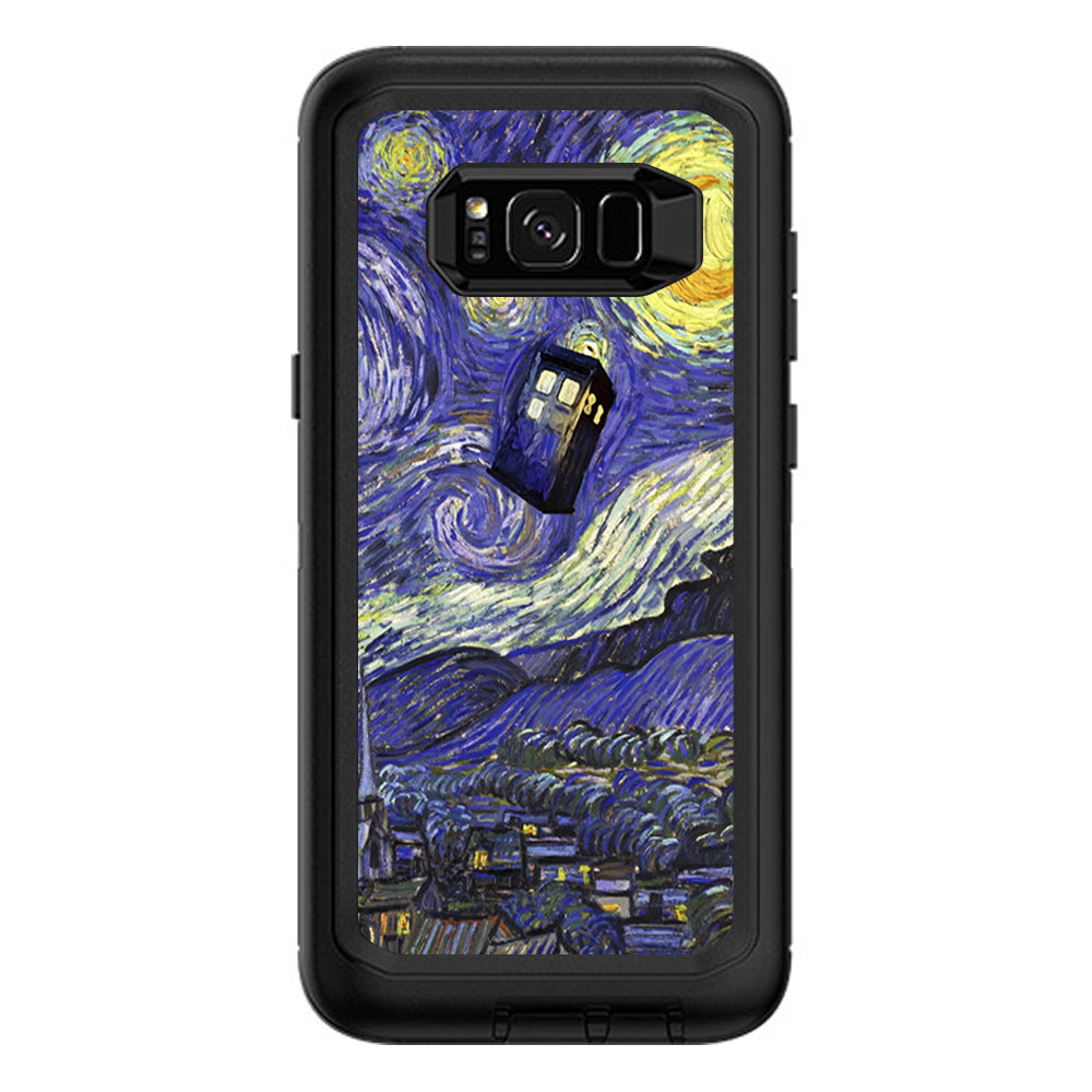  Tardis Starry Night Otterbox Defender Samsung Galaxy S8 Plus Skin