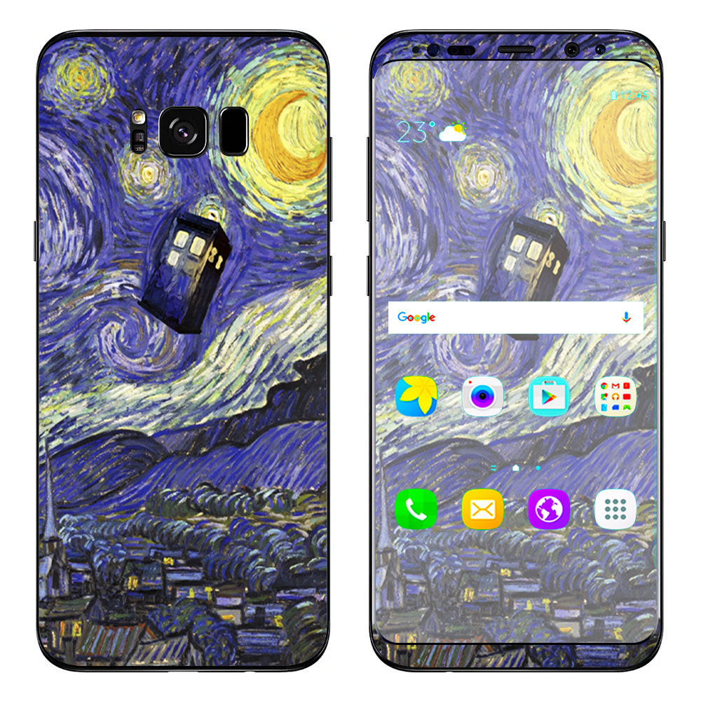  Tardis Starry Night Samsung Galaxy S8 Skin
