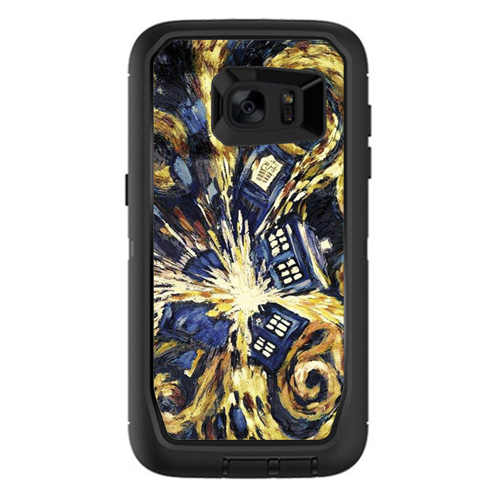  Tardis, Van Gough Otterbox Defender Samsung Galaxy S7 Edge Skin