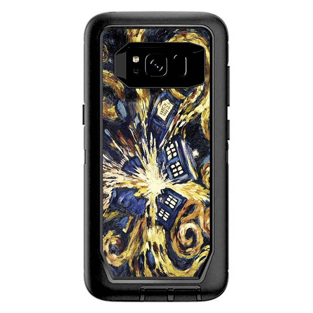  Tardis, Van Gough Otterbox Defender Samsung Galaxy S8 Skin