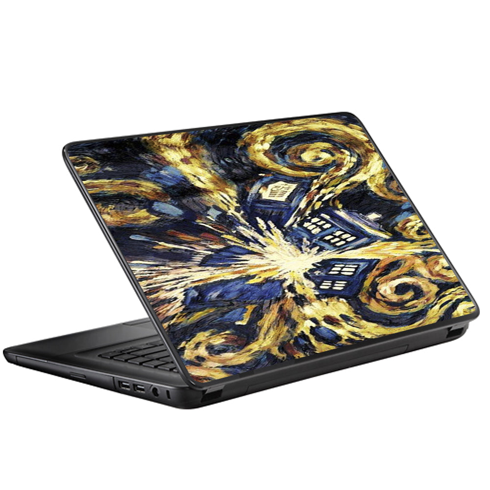  Tardis, Van Gough Universal 13 to 16 inch wide laptop Skin