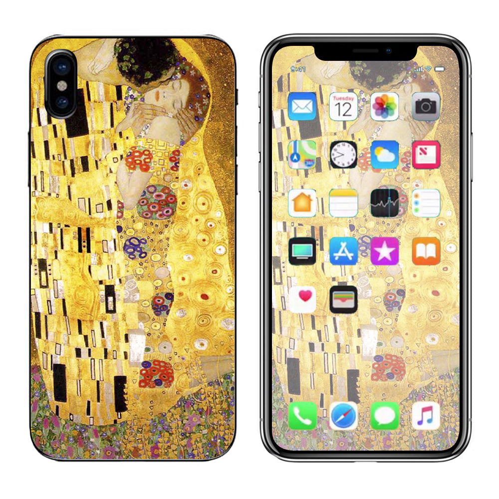  The Kiss Painting Klimt Apple iPhone X Skin