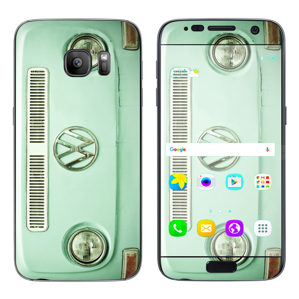  Baby Blue Vw Bus Samsung Galaxy S7 Skin