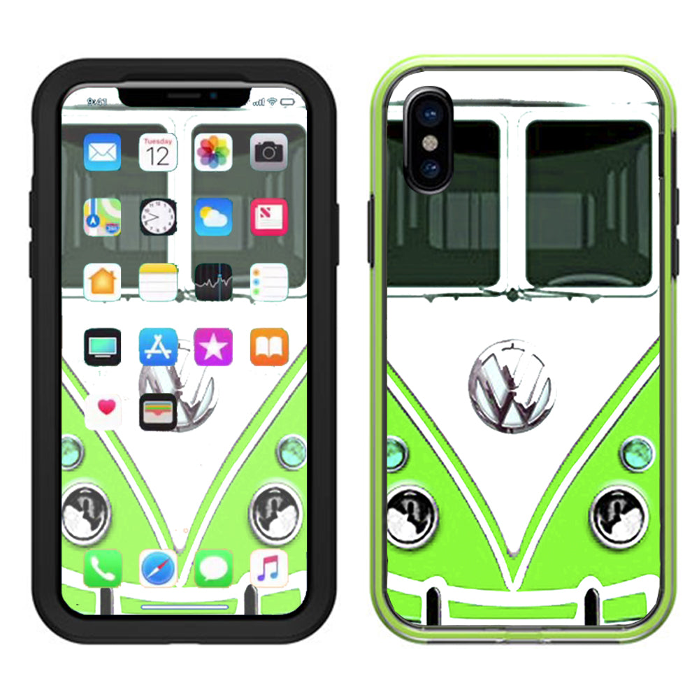  Vw Bus, Split Window Green Lifeproof Slam Case iPhone X Skin