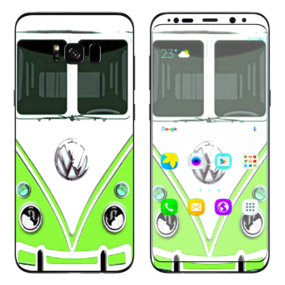  Vw Bus, Split Window Green Samsung Galaxy S8 Skin