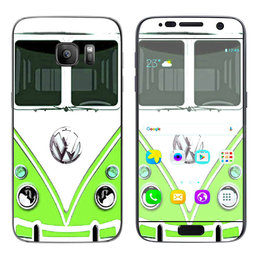  Vw Bus, Split Window Green Samsung Galaxy S7 Skin