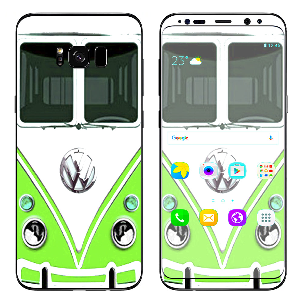  Vw Bus, Split Window Green Samsung Galaxy S8 Plus Skin