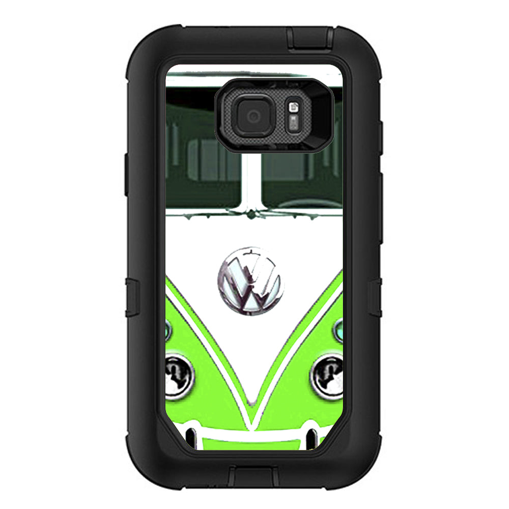  Vw Bus, Split Window Green Otterbox Defender Samsung Galaxy S7 Active Skin