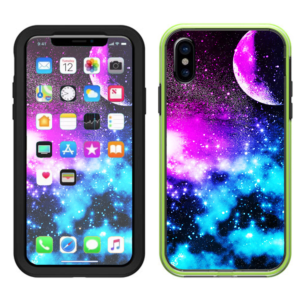  Galaxy Fluorescent Lifeproof Slam Case iPhone X Skin