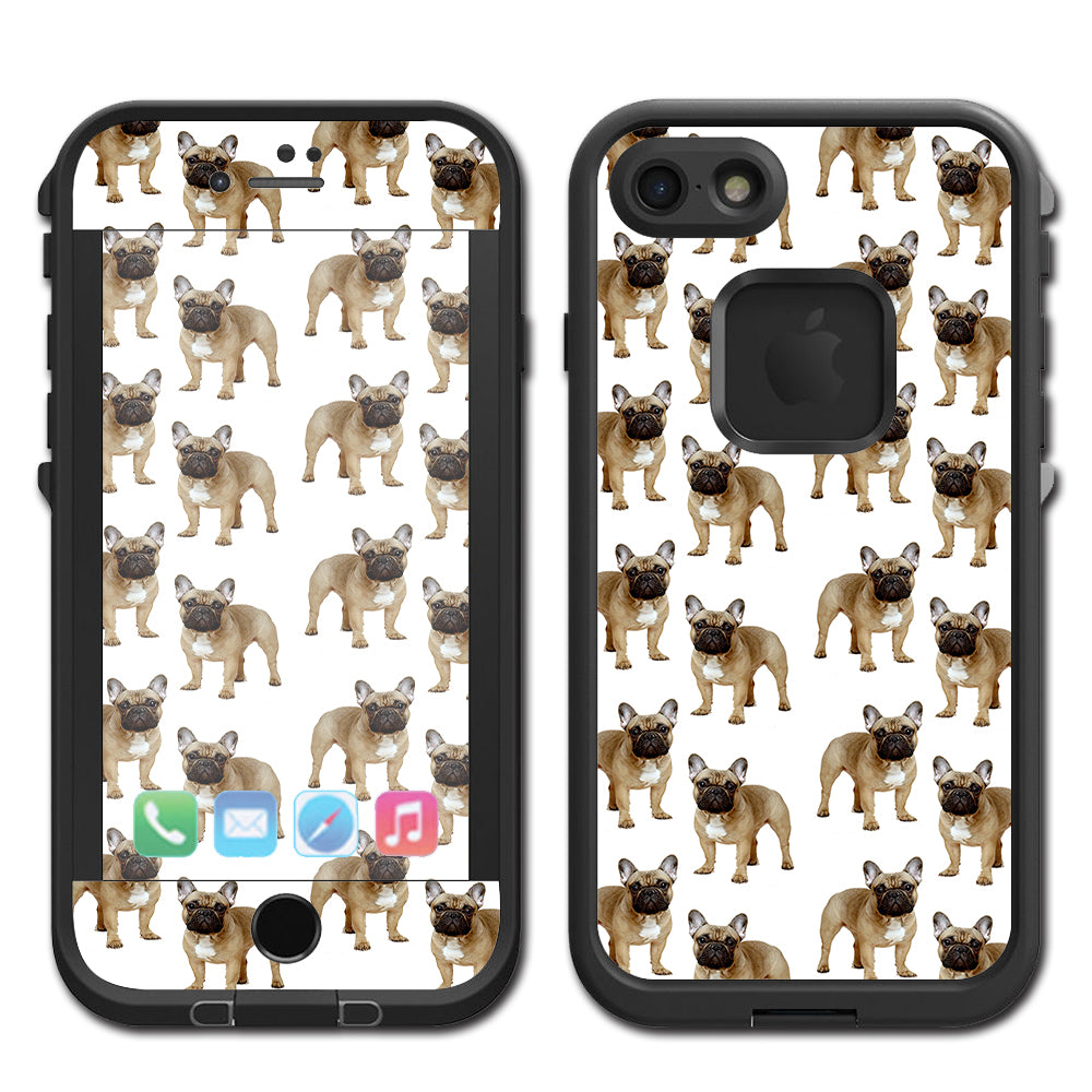  Little Bulldogs In Sunglasses Lifeproof Fre iPhone 7 or iPhone 8 Skin