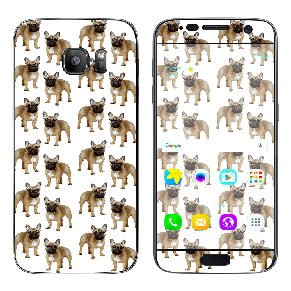  Little Bulldogs In Sunglasses Samsung Galaxy S7 Skin