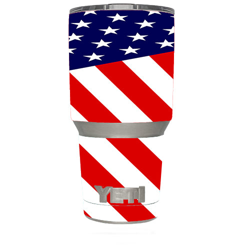  American Flag Usa Yeti 30oz Rambler Tumbler Skin