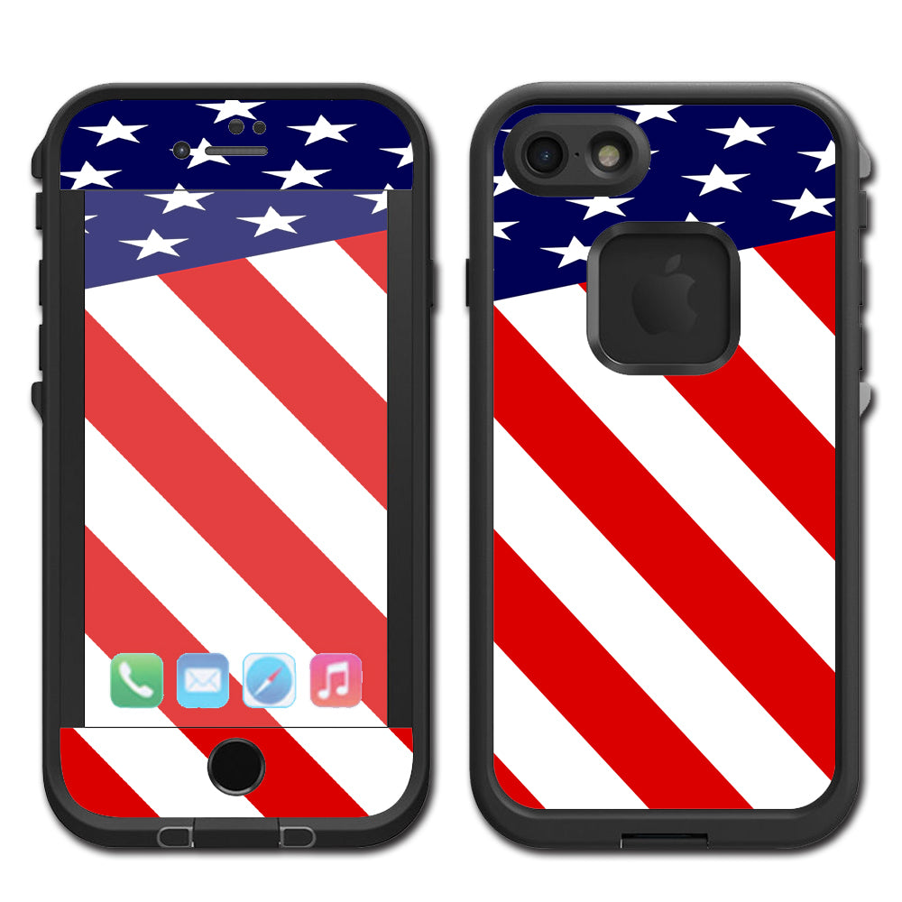  American Flag Usa Lifeproof Fre iPhone 7 or iPhone 8 Skin
