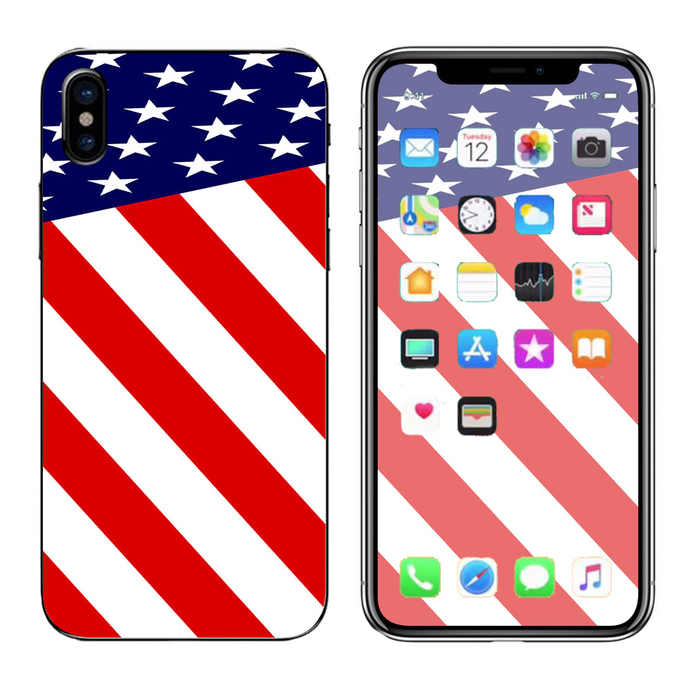  American Flag Usa Apple iPhone X Skin