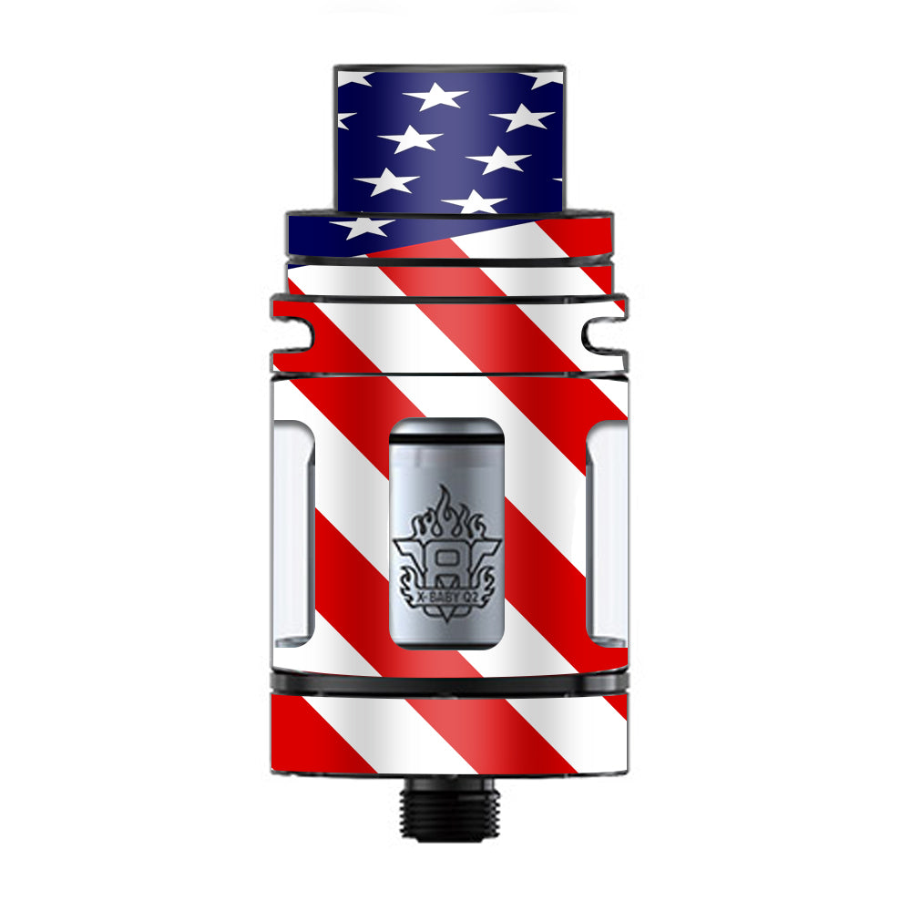  American Flag Usa TFV8 X-baby Tank Smok Skin
