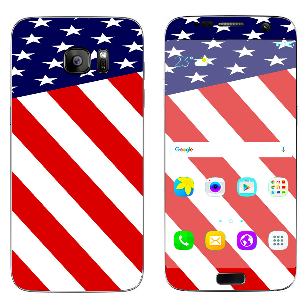  American Flag Usa Samsung Galaxy S7 Edge Skin