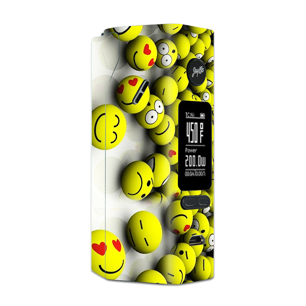 Tennis Balls Happy Faces Wismec Reuleaux RX 2/3 combo kit Skin